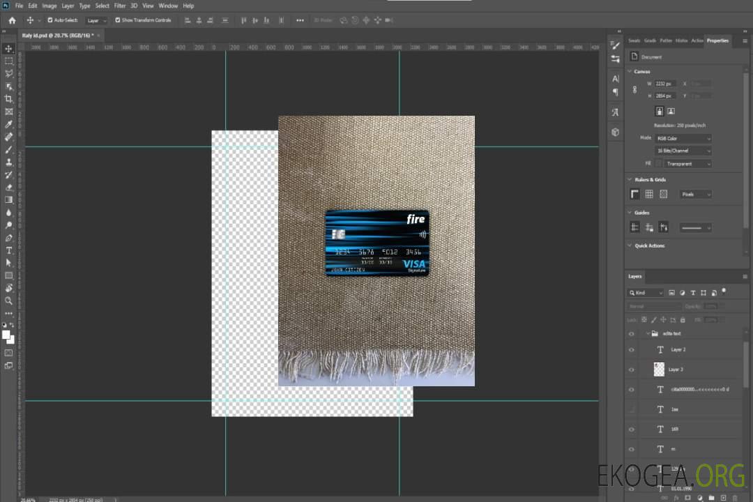 Irlande Fire Financial Bank visa carte signature photolook , template